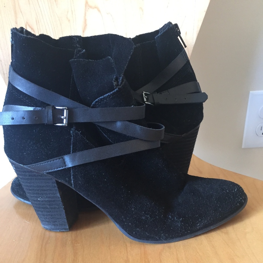 Black Women's Booties, US Women's Size 10